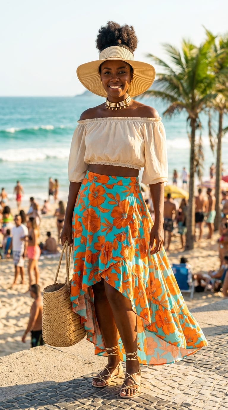 Vibrant Rio Beach Queen