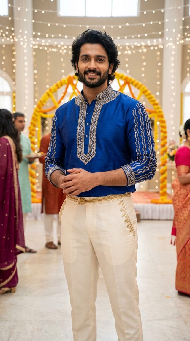 Royal Blue Elegance for Contemporary Wedding