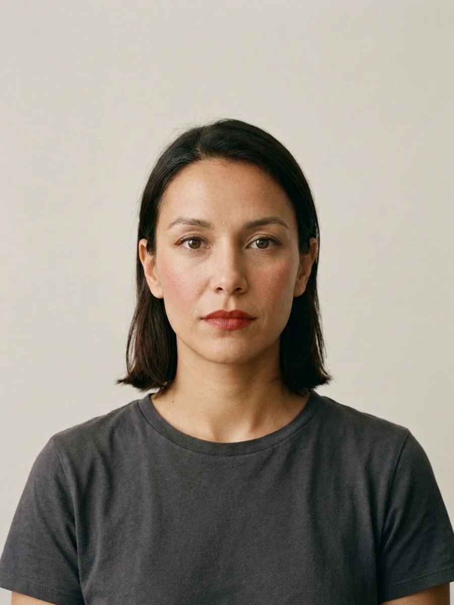 French Chic makeup style example on a synthetic adult model