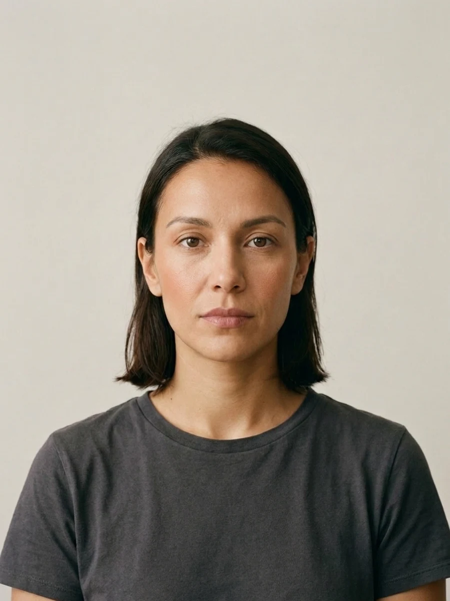 Natural Clean makeup style example on a synthetic adult model