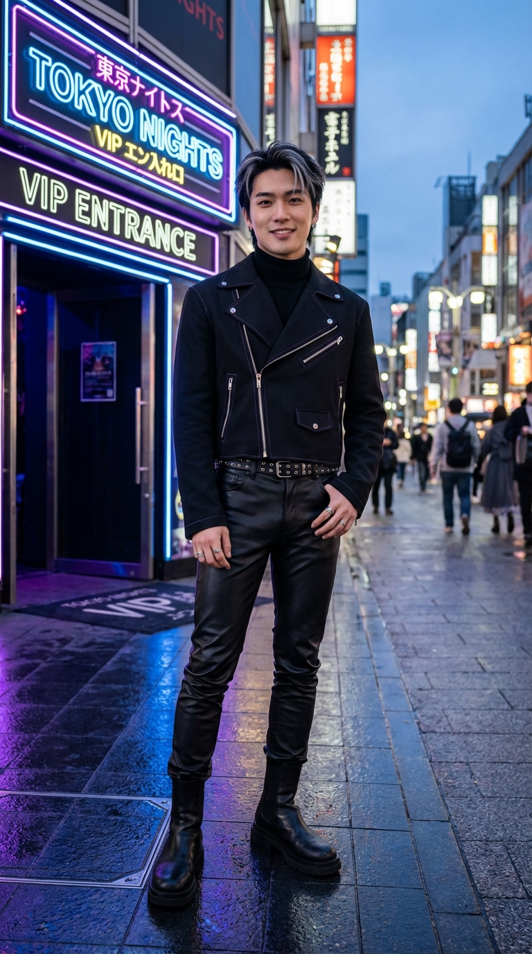 Asymmetric Black Layers for Tokyo Nightlife