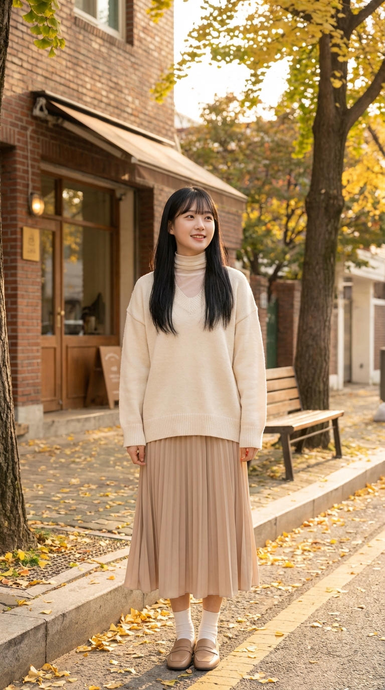 Soft Knit for a Cafe Date
